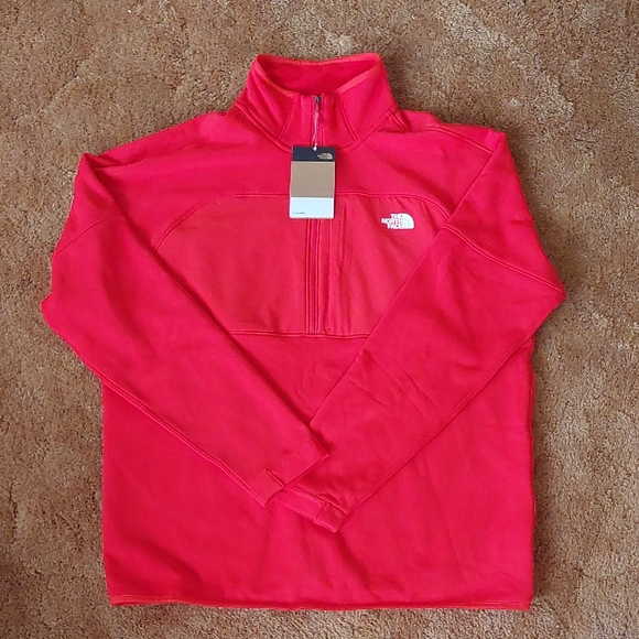 The North Face Red half-Zip Pullover - Picture 1 of 6